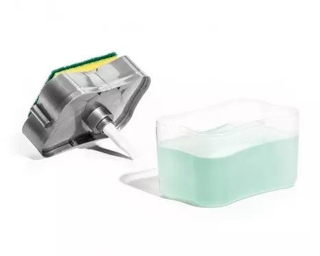 Plovimo priemonės dozatorius ir kempinė, 385 ml