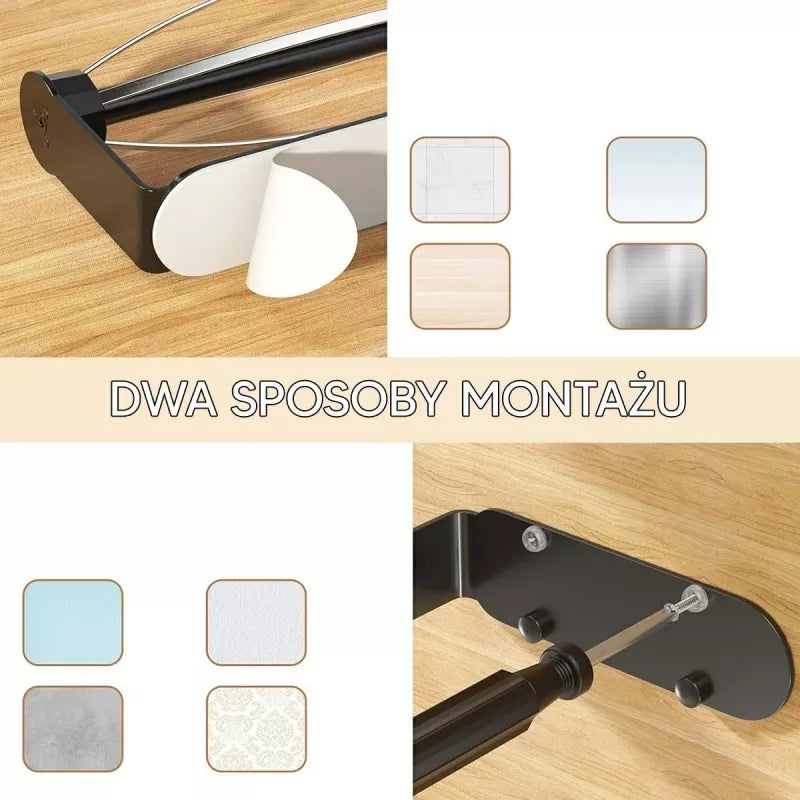 Popierinio Rankšluosčio Laikiklis, Juodas