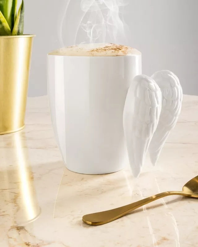 Puodelis Angelo Sparnai, Baltas