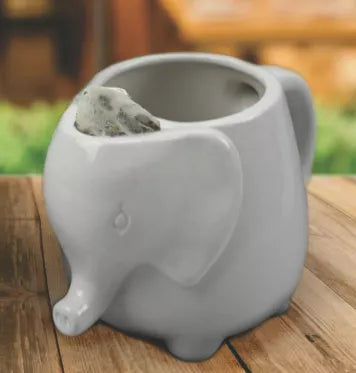 Puodelis "Dramblys", 500 ml (baltas)