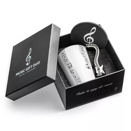 Puodelis Elektrinė Gitara + Padėkliukas