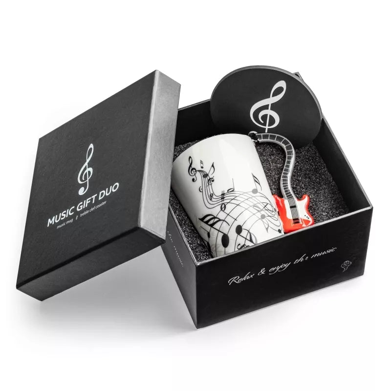 Puodelis Elektrinė Gitara + Padėkliukas