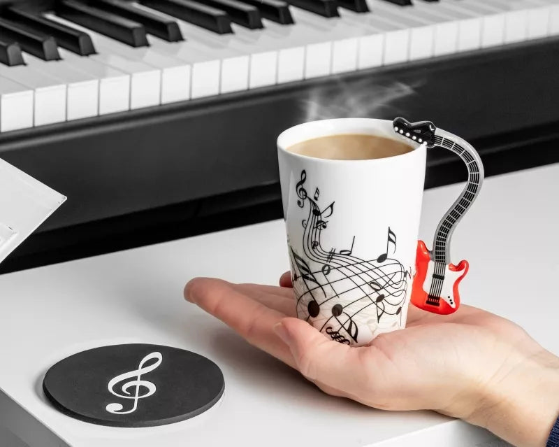 Puodelis Elektrinė Gitara + Padėkliukas