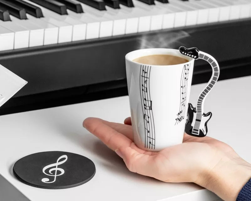 Puodelis Elektrinė Gitara + Padėkliukas