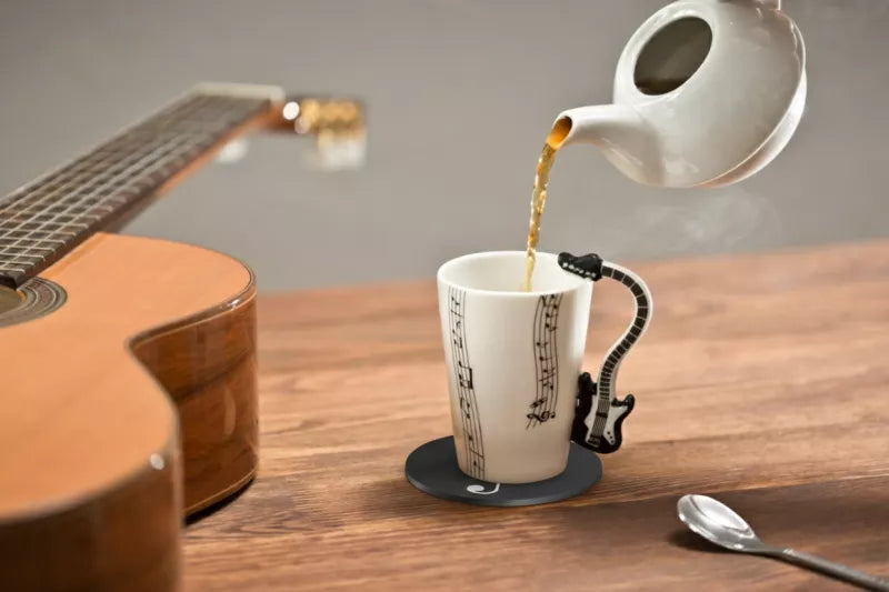 Puodelis Elektrinė Gitara + Padėkliukas