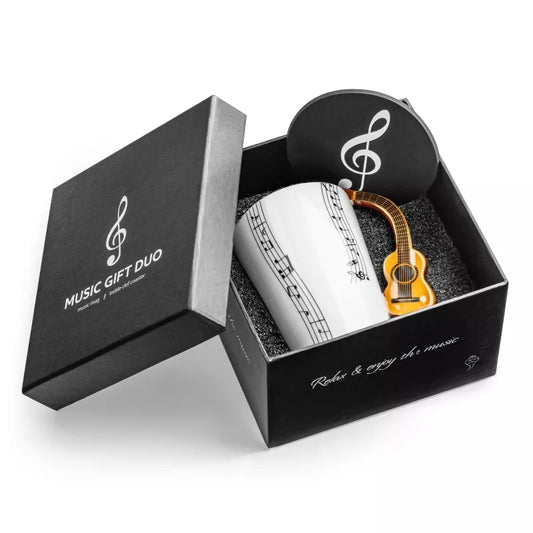 Puodelis Klasikinė Gitara + Padėkliukas