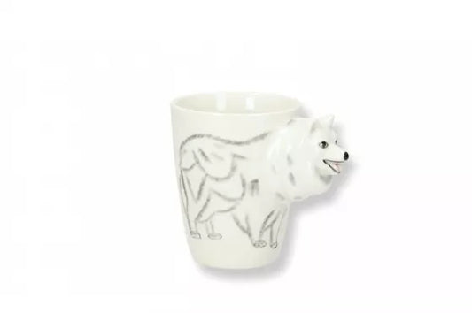 Puodelis su 3D šuns galvos formos rankena, 400 ml