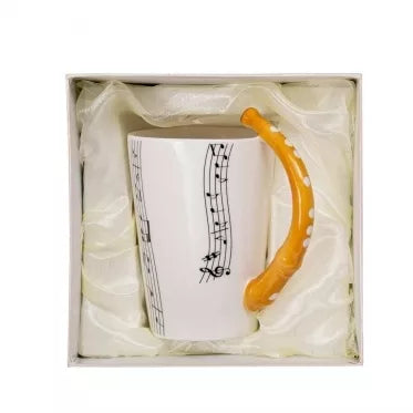 Puodelis su fleitos formos rankena, 250 ml