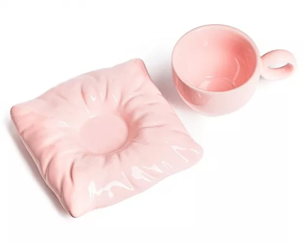 Puodelis Su Lėkštute Royal, Rožinis