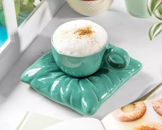 Puodelis Su Lėkštute Royal, Turkio Spalvos