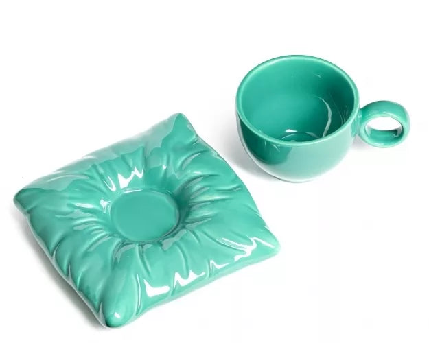 Puodelis Su Lėkštute Royal, Turkio Spalvos