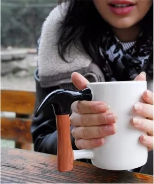 Puodelis su plaktuko formos rankena, 450 ml