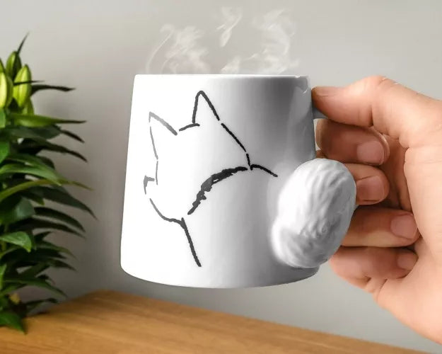 Puodelis - Šuns Uodega 3D