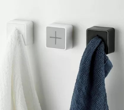 Rankšluosčio laikiklis, 4,5 x 4,5 x 2,5 cm (sidabrinis, pilkas)