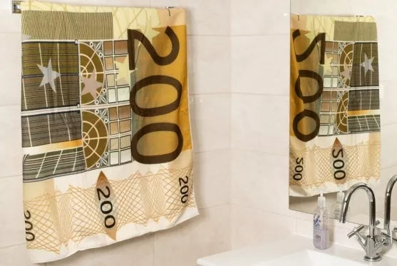 Rankšluostis "Euro banknotas", 160 x 80 cm