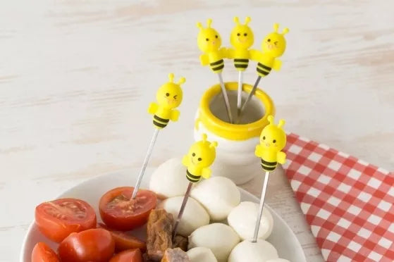 Šakutės užkandžiams "Bitutės", 6 vnt