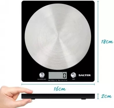 Virtuvinės svarstyklės Salter 1036 BKSSDR black