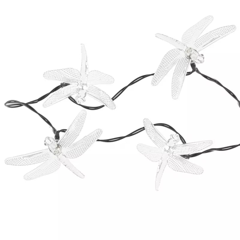 Saulės Dragonfly Sodo Žibintai 6,5 M 30Led Šiltai Balta