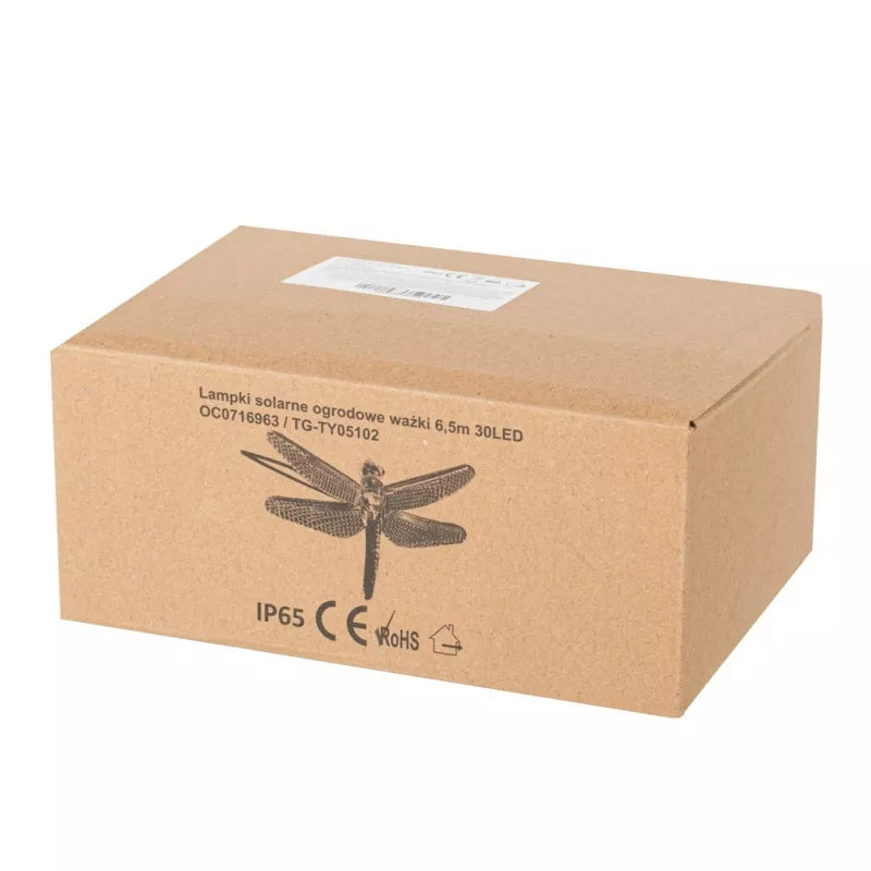 Saulės Dragonfly Sodo Žibintai 6,5 M 30Led Šiltai Balta