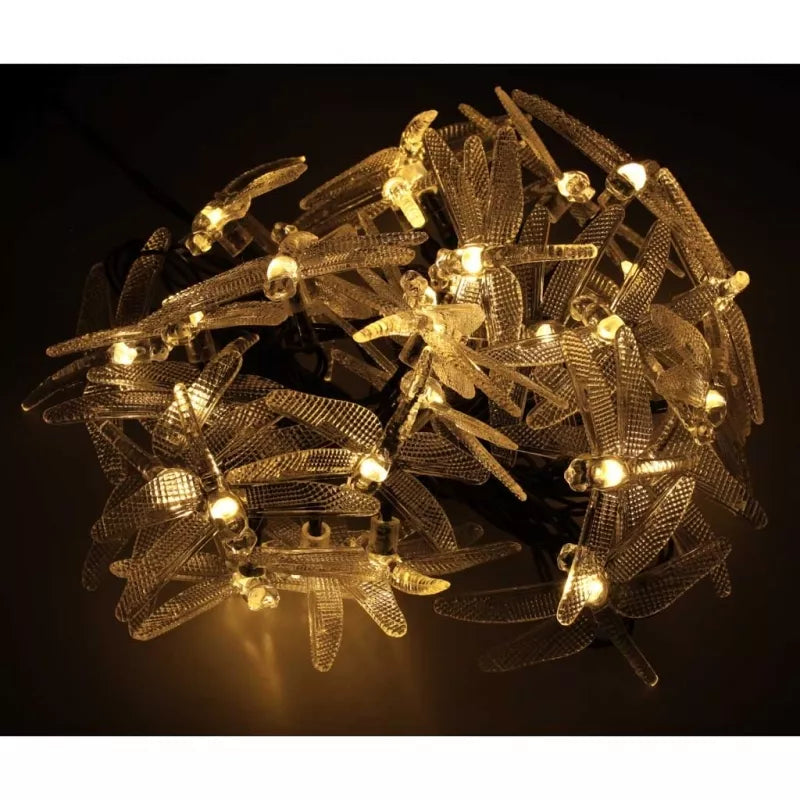 Saulės Dragonfly Sodo Žibintai 6,5 M 30Led Šiltai Balta