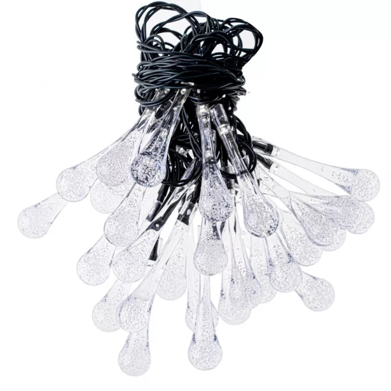 Saulės Įkraunama Sodo Girlianda, 6,5 m, 30 LED, Šiltai Balta