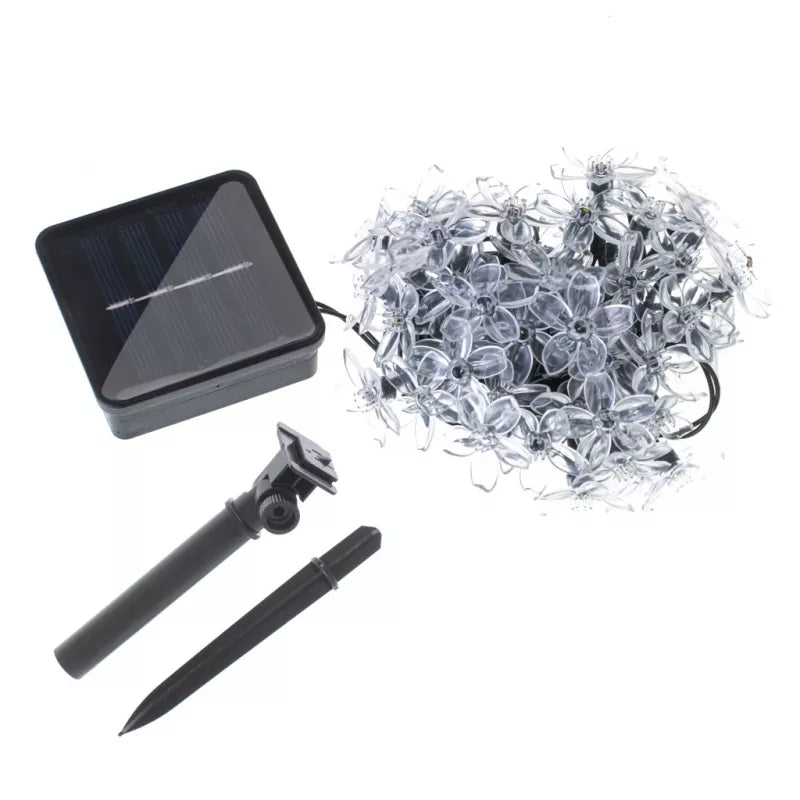 Saulės Įkraunama Sodo Girlianda, 7 m, 50 LED, Daugiaspalvė