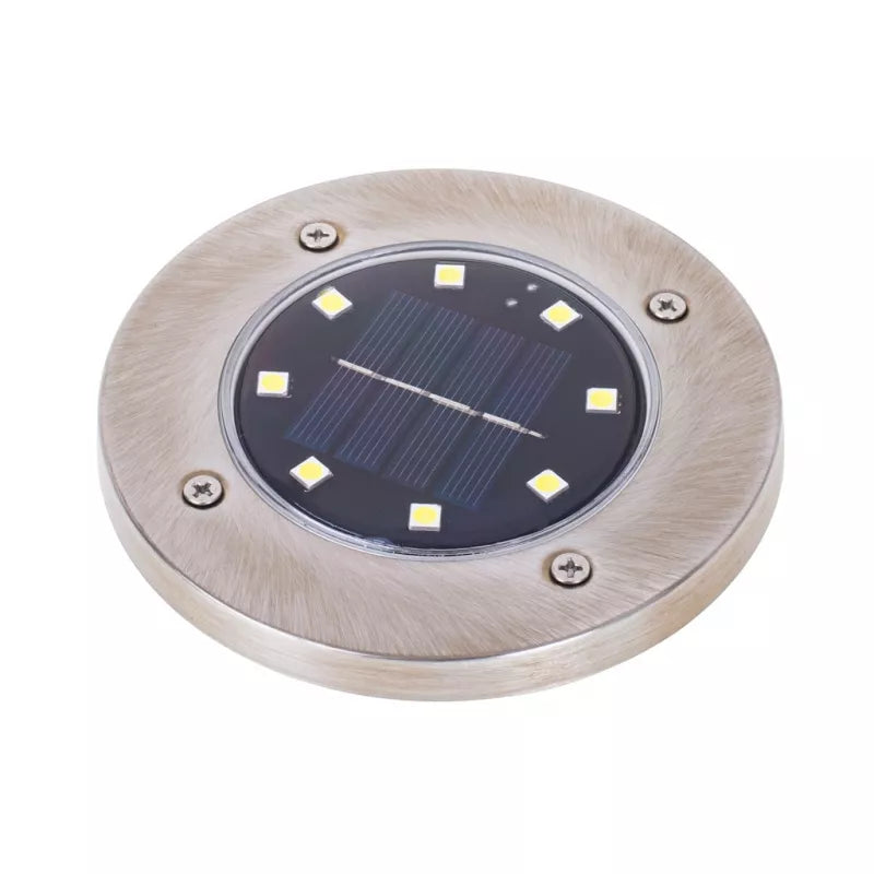 Saulės Sodo Šviestuvai 8 Led, 4 vnt, Šiltai Balta Spalva