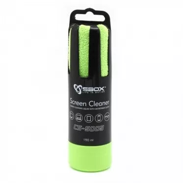 Ekrano valiklis su šluoste Sbox 150ml CS-5005G green
