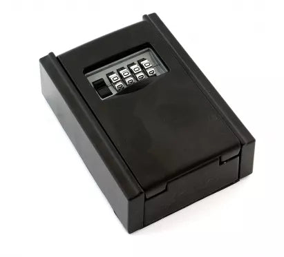 Užrakinama raktų dėžutė su slaptažodžiu, 12 x 8,7 x 4 cm juoda