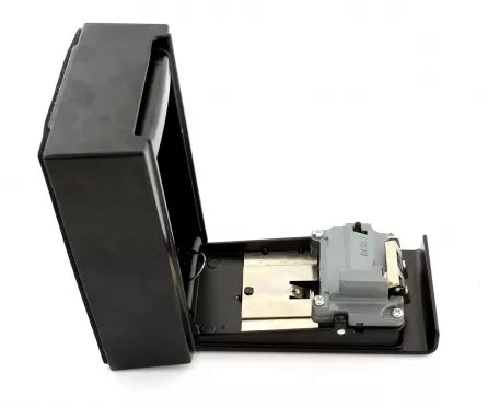 Užrakinama raktų dėžutė su slaptažodžiu, 12 x 8,7 x 4 cm juoda