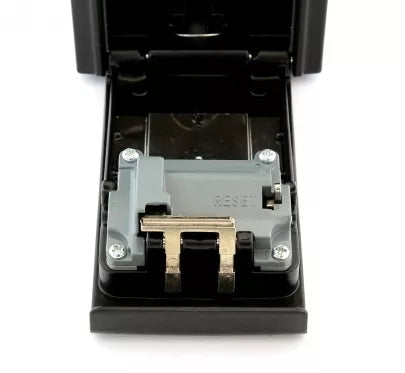 Užrakinama raktų dėžutė su slaptažodžiu, 12 x 8,7 x 4 cm juoda