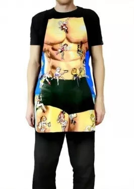 Seksuali prijuostė vyrui, 58 x 74 cm