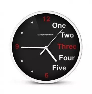 Sieninis laikrodis "Esperanza Prague", 20 x 3,4 cm (baltas)