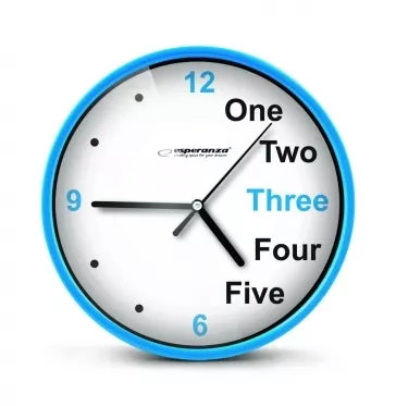 Sieninis laikrodis "Esperanza Prague", 20 x 3,4 cm (mėlynas)