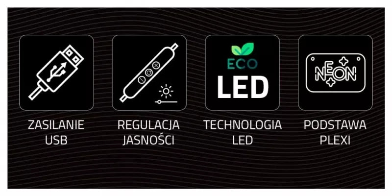 Sieninis Neoninis Šviestuvas Manta, 5 W