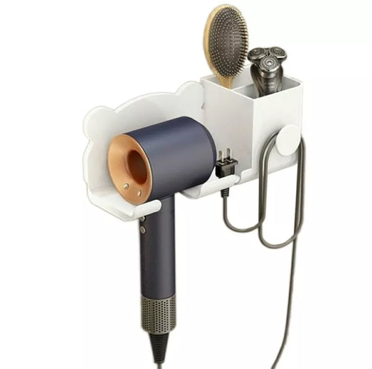 Sieninis Plaukų Džiovinimo Laikiklis, Baltas