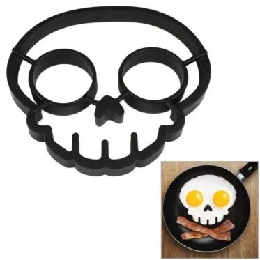 Silikoninė formelė kiaušiniams "Kaukolė", 14,5 x 12 x 1,5 cm