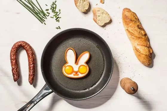 Silikoninė formelė kiaušiniams "Zuikutis", 11,5 x 12 x 1,5 cm