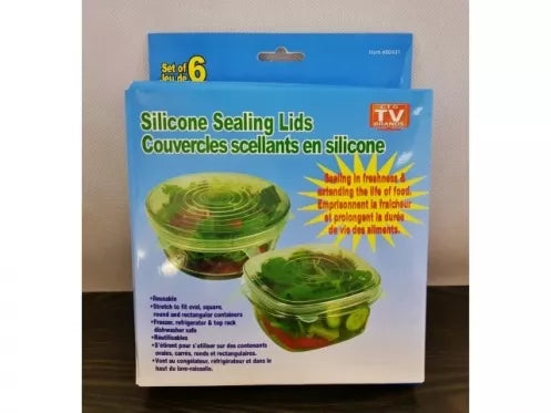 Silikoniniai dangteliai, 6 vnt.