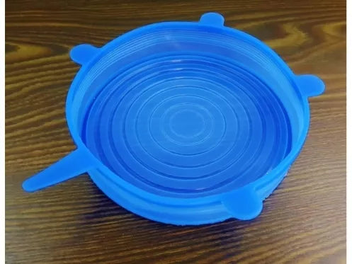 Silikoniniai dangteliai, 6 vnt.