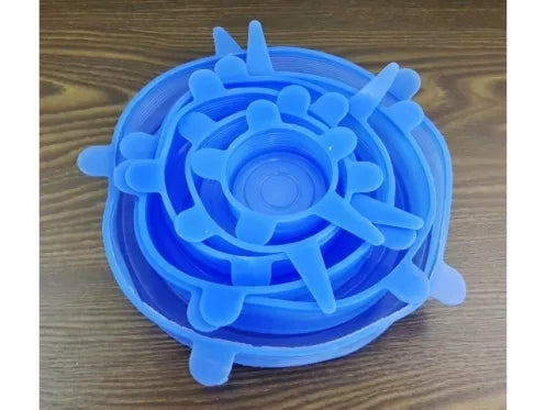 Silikoniniai dangteliai, 6 vnt.