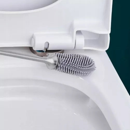 Silikoninis Tualeto Šepetys Su Dubeniu, Juodas