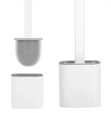 Silikoninis tualeto šepetys su stovu, 9,5 x 36 cm