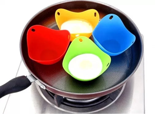 Silikoninių kiaušinių kepimo formų rinkinys, 4 vnt