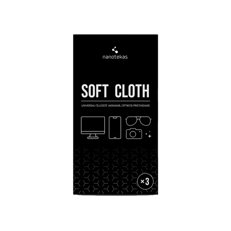 Šluostė Akiniams Nanotekas, 3 vnt