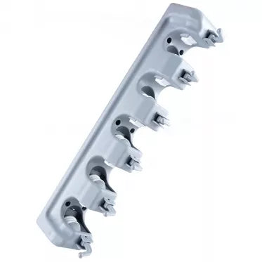 Šluotų laikiklis, 40,5 x 6,5 x 11 cm (pilkas)