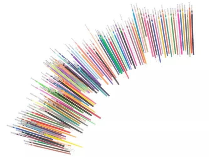 Spalvoti Rašikliai Su Dėklu, 120 Vnt