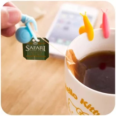 Sraigės formos arbatos pakelio laikiklis, 6 vnt