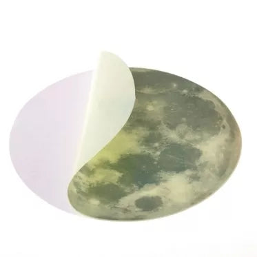 Šviečiantis tamsoje lipdukas "Mėnulis", Ø 20 cm