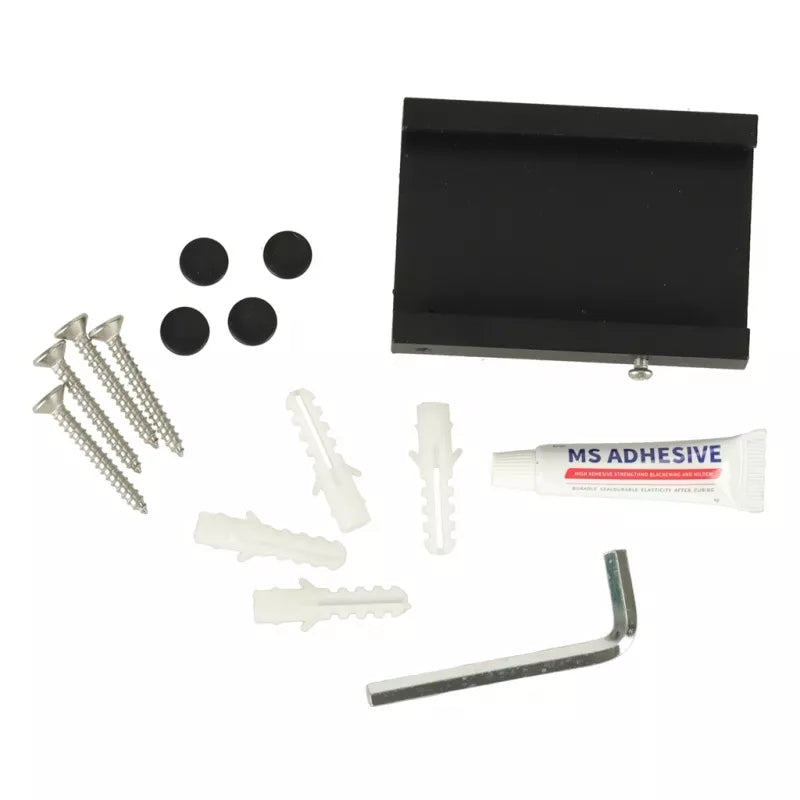 Teleskopinė Sieninė Kabykla, Juoda, 114 cm